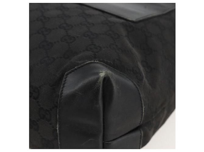 GUCCI GG Canvas Tote Bag Schwarz Silber 28892 Auth 175748 - Ansicht 9