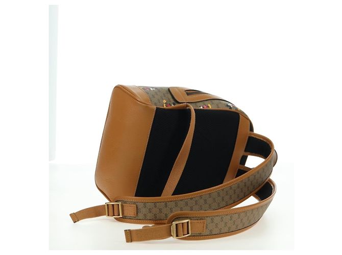 Gucci Zaino Disney Micro GG Supreme in PVC beige e oro 552884 Auth YKZ1317M D'oro - vista 8