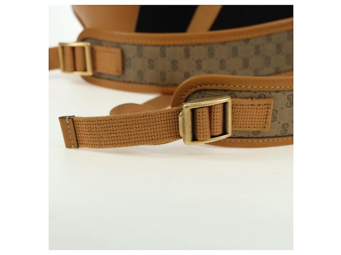 Gucci Zaino Disney Micro GG Supreme in PVC beige e oro 552884 Auth YKZ1317M D'oro - vista 9