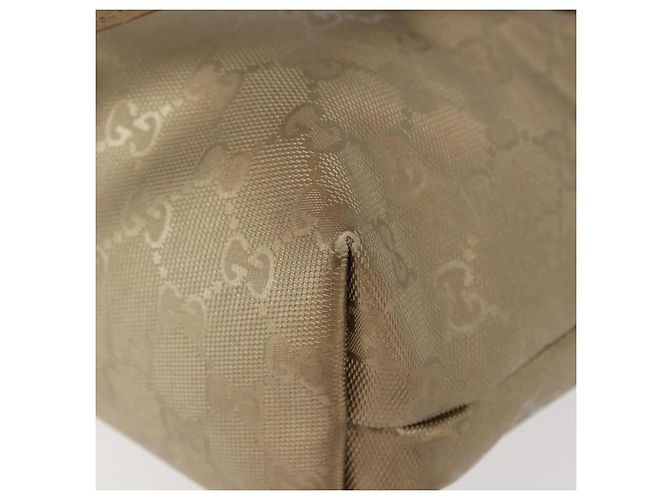 Borsa tote GG Implementation in PVC dorato GUCCI 211138 Auth 175419 D'oro - vista 16