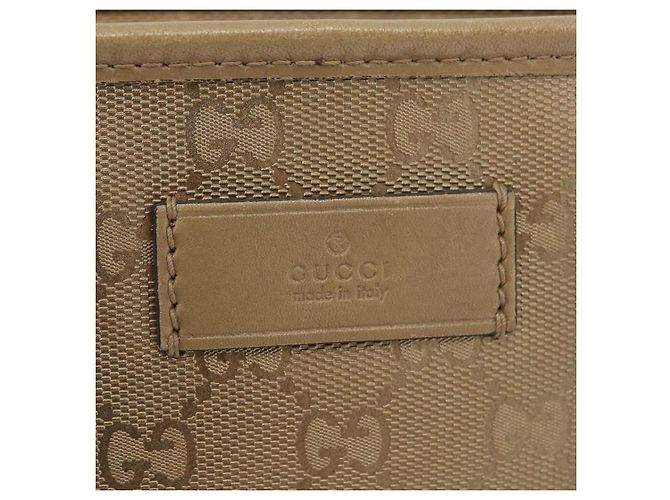 Borsa tote GG Implementation in PVC dorato GUCCI 211138 Auth 175419 D'oro - vista 17