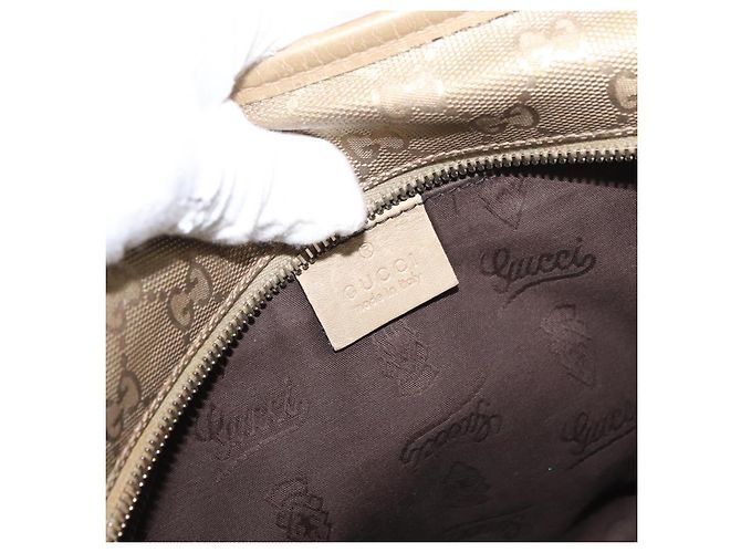 Borsa tote GG Implementation in PVC dorato GUCCI 211138 Auth 175419 D'oro - vista 18