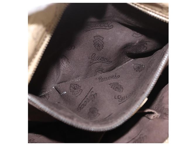 Borsa tote GG Implementation in PVC dorato GUCCI 211138 Auth 175419 D'oro - vista 22