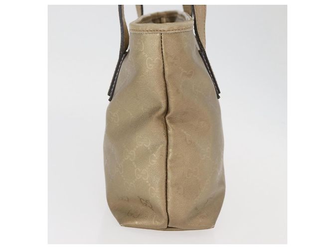 Borsa tote GG Implementation in PVC dorato GUCCI 211138 Auth 175419 D'oro - vista 4