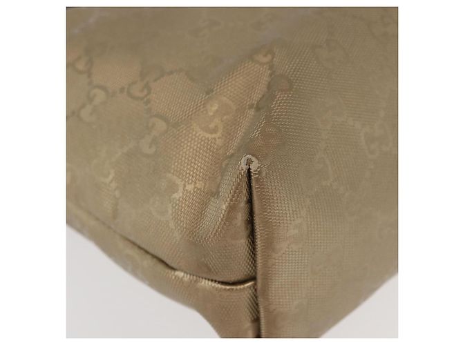 Borsa tote GG Implementation in PVC dorato GUCCI 211138 Auth 175419 D'oro - vista 9