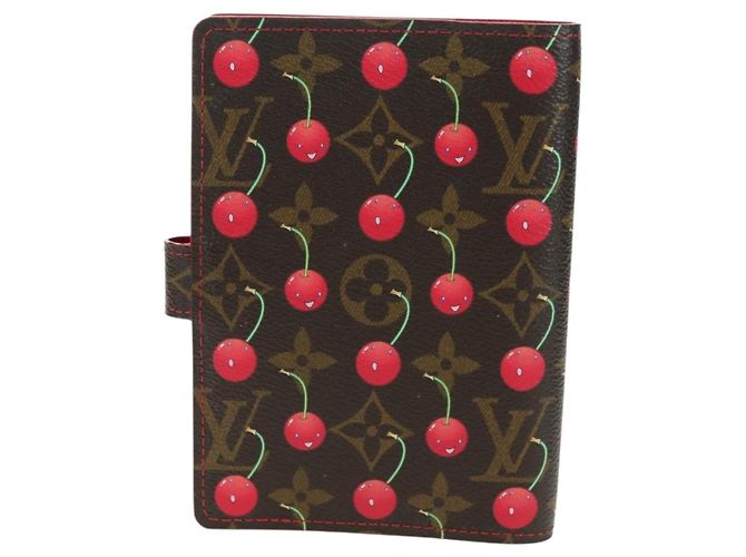 LOUIS VUITTON Monogramm Kirsche Agenda PM Planerhülle Rot R21023 Auth YKZ1374SM - Ansicht 2