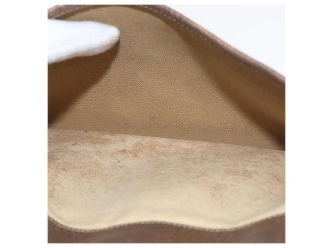 Borsa Gucci GG Supreme Web Sherry Line in PVC beige, oro e rosso 904 02 026 Auth BA12127 D'oro - vista 11