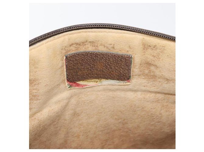 Borsa Gucci GG Supreme Web Sherry Line in PVC beige, oro e rosso 904 02 026 Auth BA12127 D'oro - vista 19