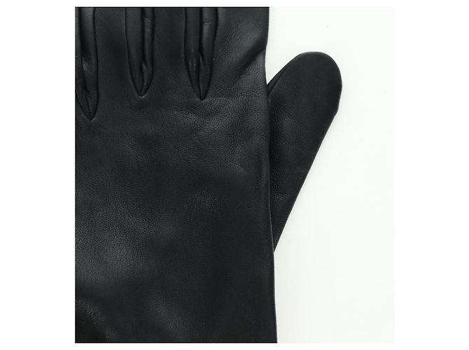 Hermès HERMES Kelly Handschuhe aus Leder Größe 7 Schwarz Auth yk20238M - Ansicht 4