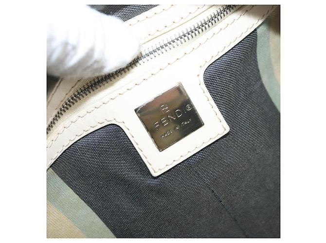Borsa Boston FENDI in tela blu navy argento autentica ti3849 - vista 19