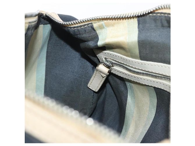 Borsa Boston FENDI in tela blu navy argento autentica ti3849 - vista 22