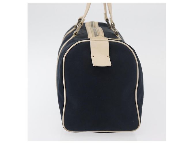 Borsa Boston FENDI in tela blu navy argento autentica ti3849 - vista 4