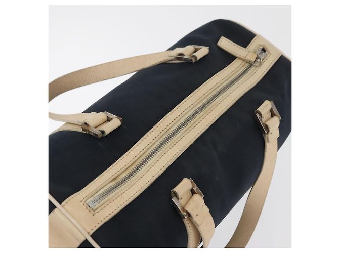 Borsa Boston FENDI in tela blu navy argento autentica ti3849 - vista 6