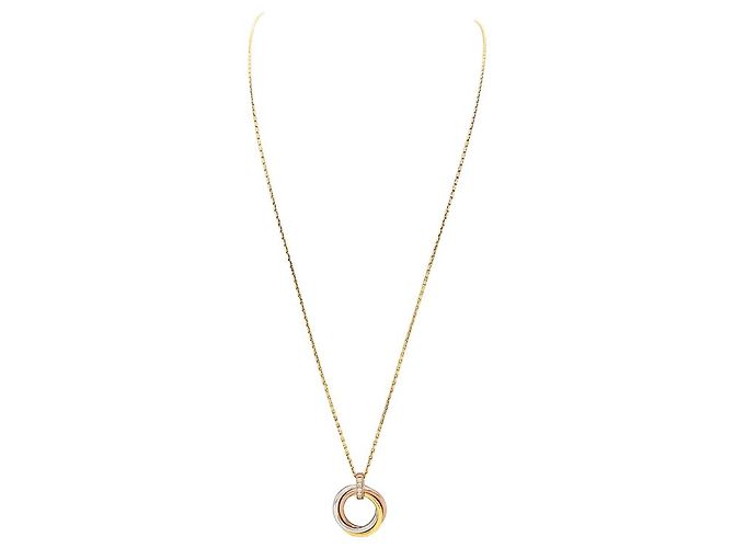 Collana Cartier, "Trinity", tre ori, diamanti. - vista 2