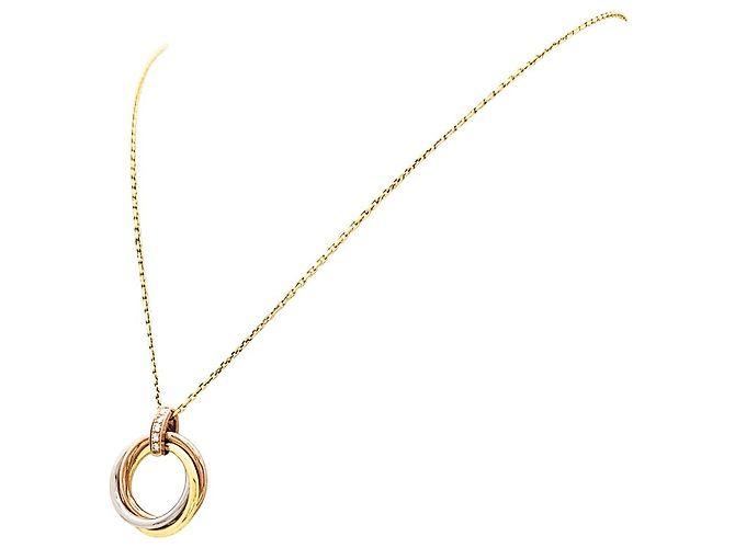Collana Cartier, "Trinity", tre ori, diamanti. - vista 3