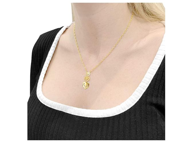 Collana O.J. Perrin, "Cœur Légende", oro giallo. - vista 4