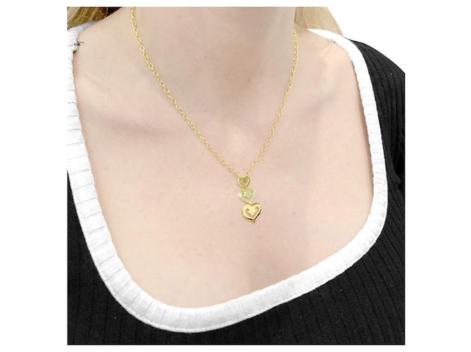 Collana O.J. Perrin, "Cœur Légende", oro giallo. - vista 5