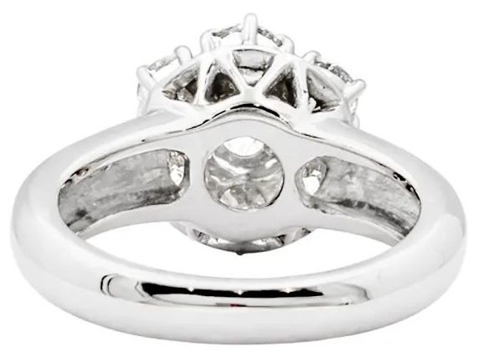 Autre Marque Anello "Fiore", oro bianco e diamanti. - vista 4