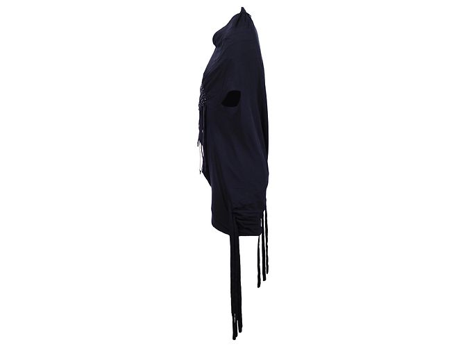 Autre Marque Top negro drapeado Junya Watanabe Comme des Garçons - vista 3