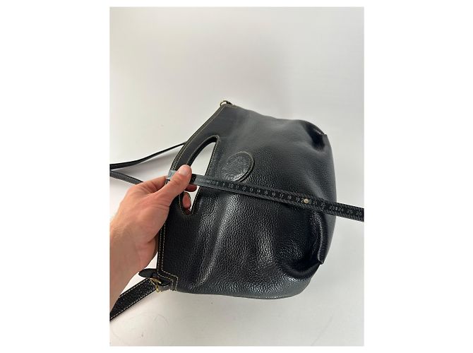 Vintage Givenchy 2Way Ledertasche schwarz - Ansicht 10