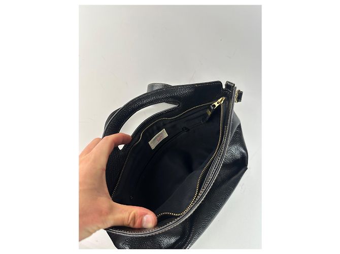 Vintage Givenchy 2Way Ledertasche schwarz - Ansicht 3