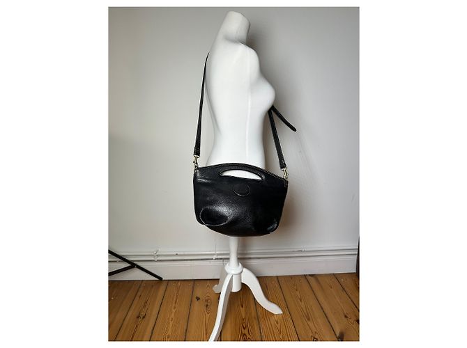 Vintage Givenchy 2Way Ledertasche schwarz - Ansicht 4