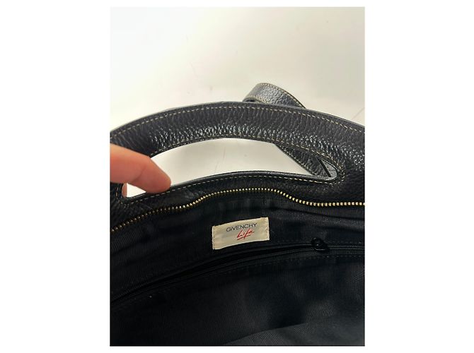 Vintage Givenchy 2Way Ledertasche schwarz - Ansicht 5