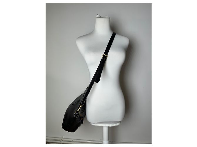 Vintage Givenchy 2Way Ledertasche schwarz - Ansicht 6