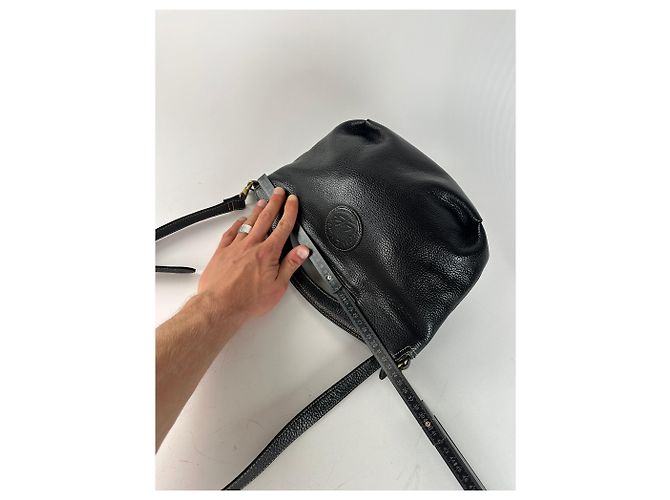 Vintage Givenchy 2Way Ledertasche schwarz - Ansicht 9
