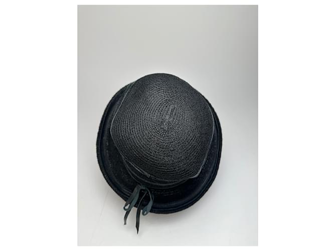 Vintage Givenchy Synthetik Hut Schwarz M - Ansicht 3