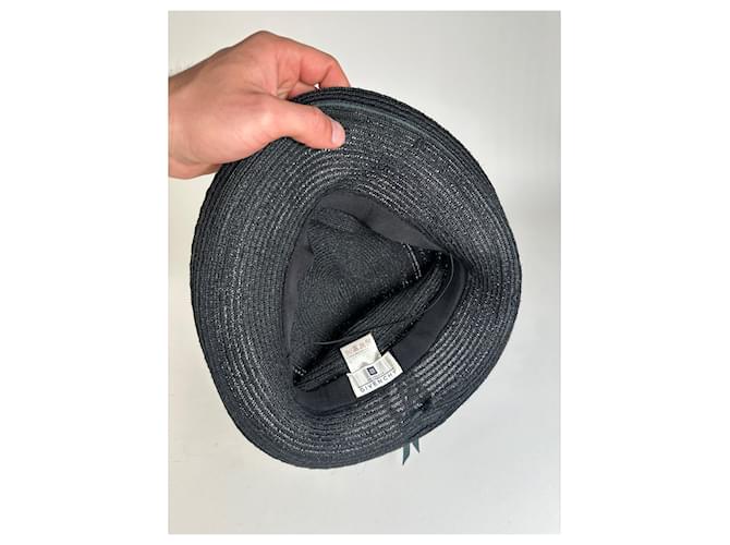 Vintage Givenchy Synthetik Hut Schwarz M - Ansicht 4