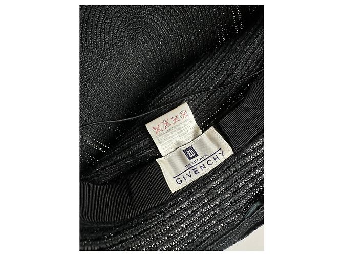 Vintage Givenchy Synthetik Hut Schwarz M - Ansicht 5