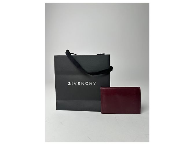 Vintage Givenchy Flapable Leather Card Holder Purple - view 2
