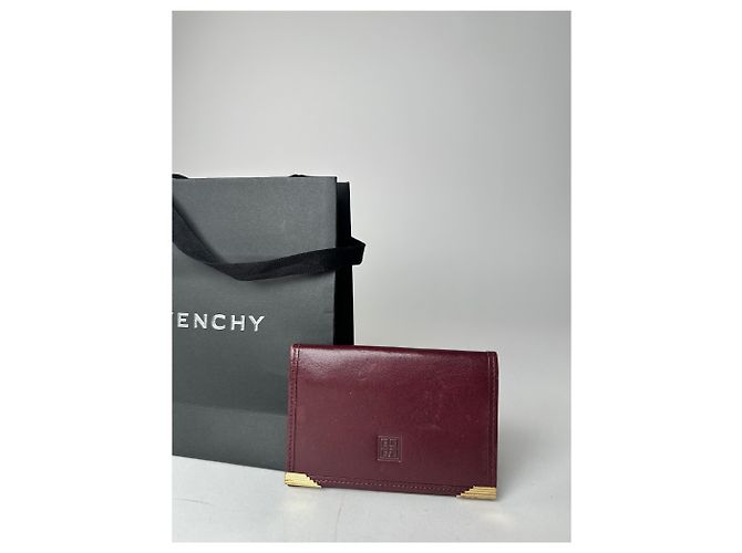 Vintage Givenchy Flapable Leather Card Holder Purple - view 6