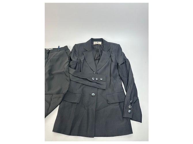 Vintage Givenchy Damen Wollanzug Schwarz 38/M - Ansicht 3