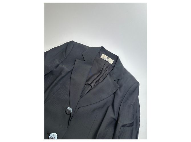 Vintage Givenchy Damen Wollanzug Schwarz 38/M - Ansicht 6