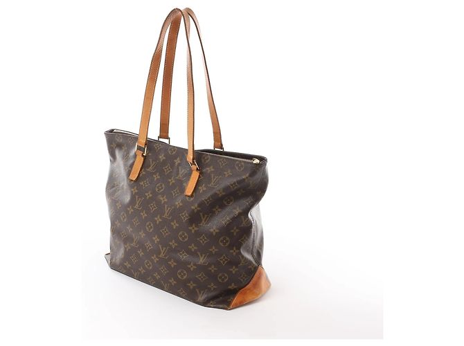 Borsa a Spalla Cabas Mezzo Monogram Louis Vuitton in Marrone M51151 - vista 4