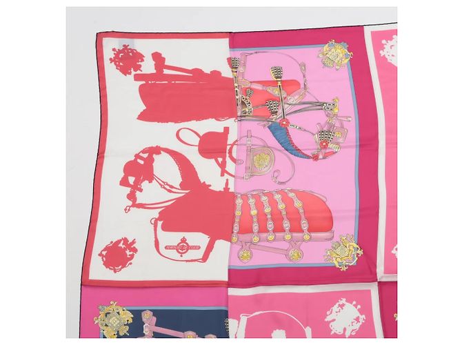 Cachecol Hermès Carré Géant 140 Rosa - vista 2