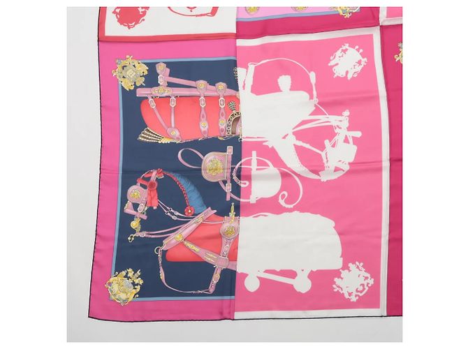 Cachecol Hermès Carré Géant 140 Rosa - vista 5