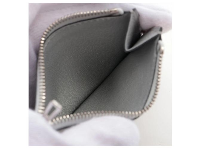 Billetera compacta Constance Slim en cabra siamés de Hermès Plata - vista 7