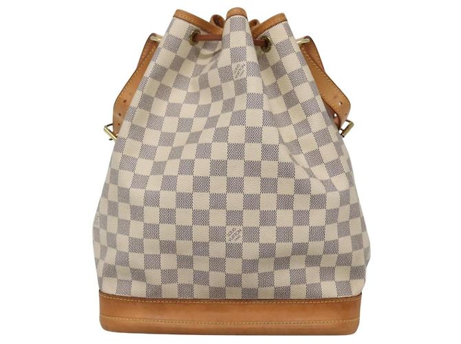Louis Vuitton Noe Damier Ebene Large Bianco - vista 2
