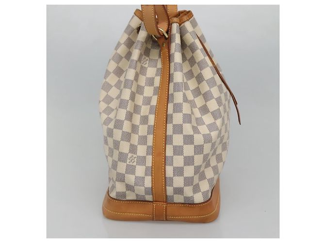 Louis Vuitton Noe Damier Ebene Large Bianco - vista 3