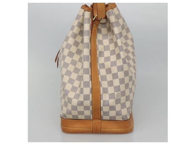 Louis Vuitton Noe Damier Ebene Large Bianco - vista 4