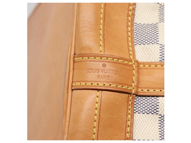 Louis Vuitton Noe Damier Ebene Large Bianco - vista 7