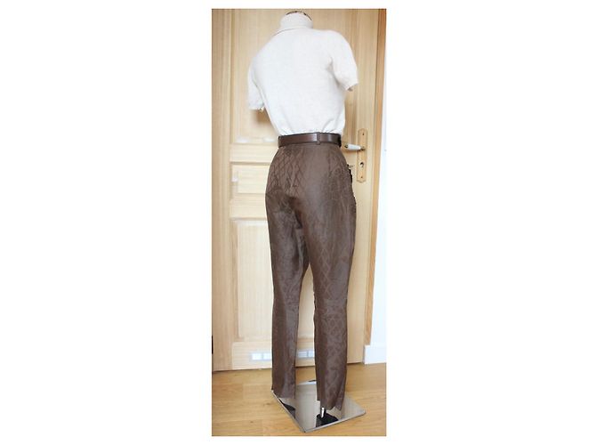 Pantalones Christian Dior de Gianfranco Ferre Castaño - vista 4