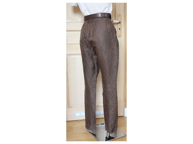 Pantalones Christian Dior de Gianfranco Ferre Castaño - vista 5