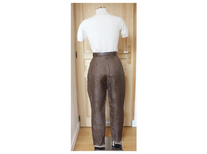 Pantalones Christian Dior de Gianfranco Ferre Castaño - vista 6