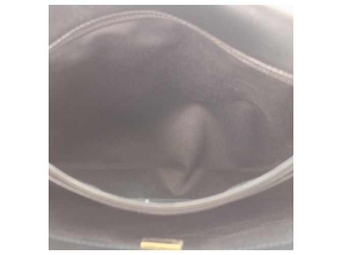 Borsa a spalla in agnello nero lucido Chanel - vista 9