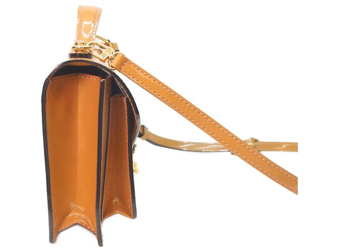 Borsa a Spalla Monceau BB Vernice Beige Louis Vuitton - vista 4