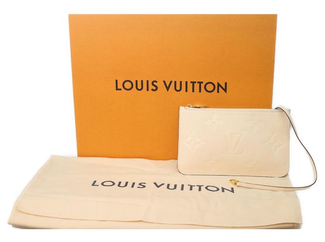 Borsa tote Neverfull MM in Monogram Empreinte Louis Vuitton Crudo - vista 12